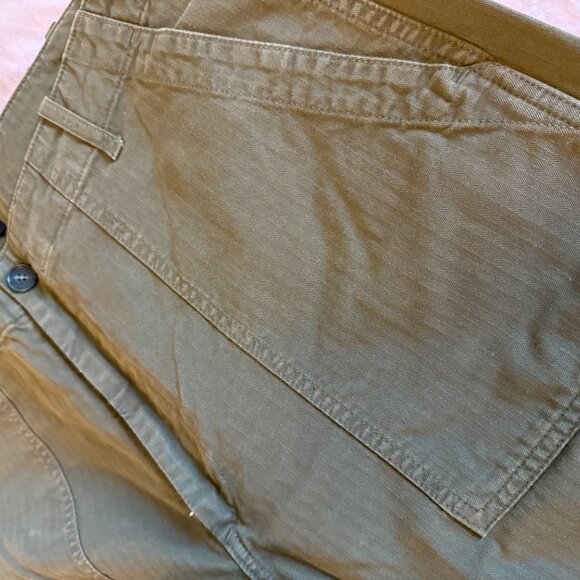 COE Studio Herringbone Pants in Olive Size 38 - Picture 2 of 8